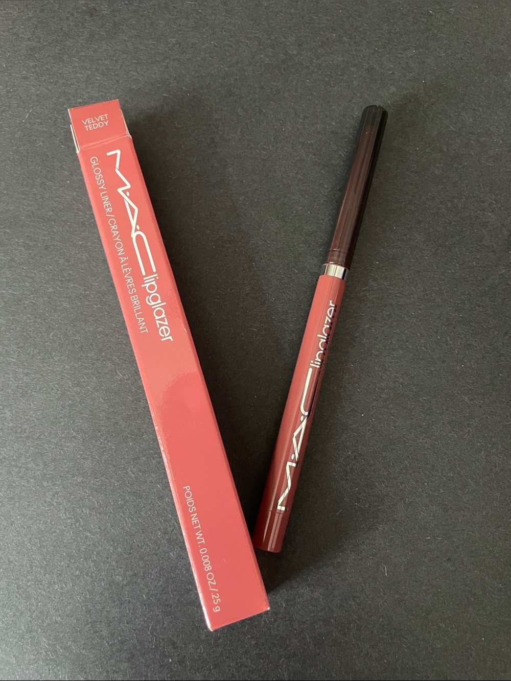 MAC Cosmetics Lipglazer Glossy Lip Liner - Velvet Teddy (Mauve Pink)